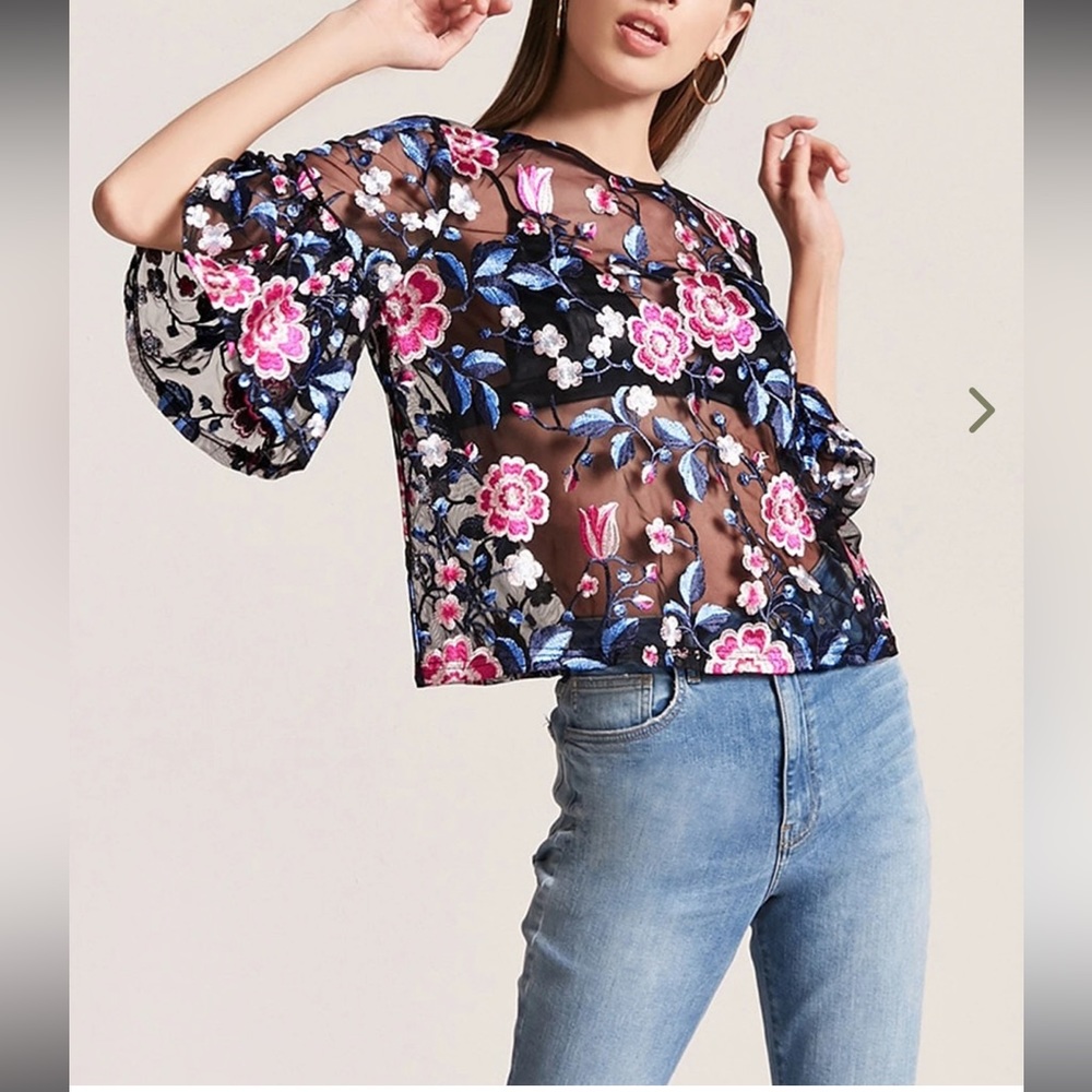 Zara floral top